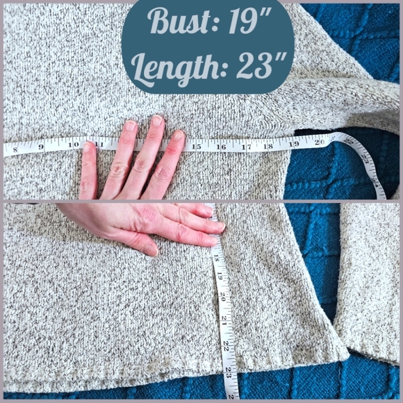 Carolyn Taylor - Long-sleeve White with Black Flecks Turtleneck Sweater - Picture 4 of 4